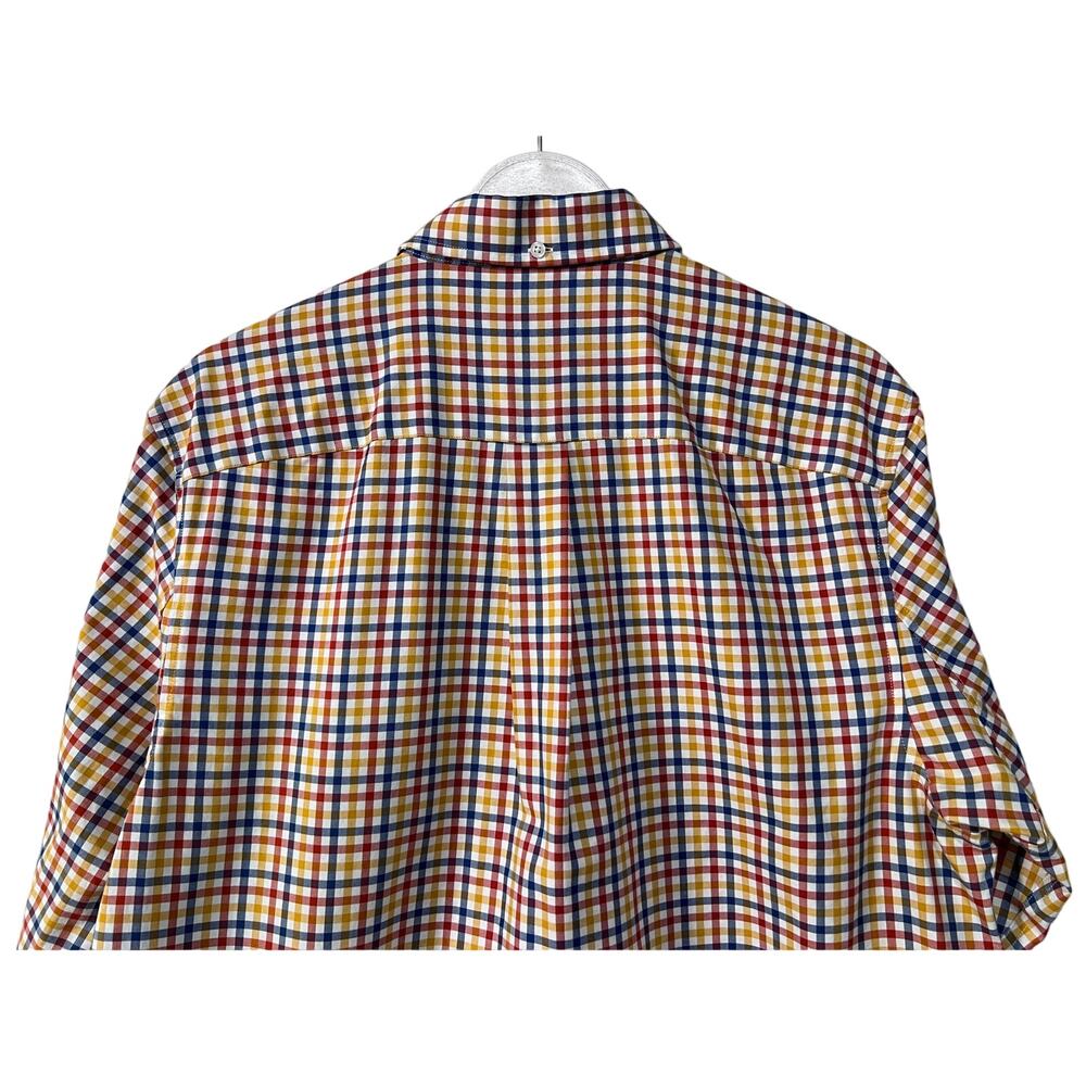 Duluth Trading Co Checkered Trim Fit Long Sleeve Oxford Work Shirt Mens Large - Picture 8 of 13